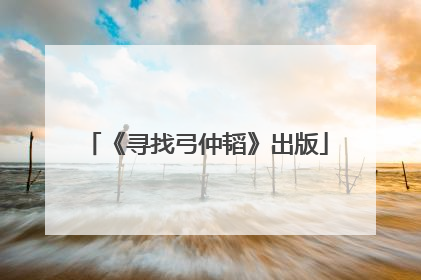 《寻找弓仲韬》出版