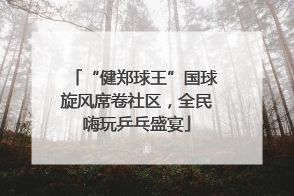 “健郑球王”国球旋风席卷社区，全民嗨玩乒乓盛宴