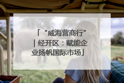 “威海营商行”｜经开区：赋能企业扬帆国际市场