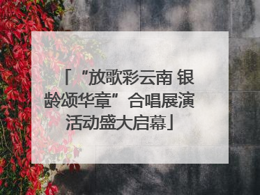 “放歌彩云南 银龄颂华章”合唱展演活动盛大启幕