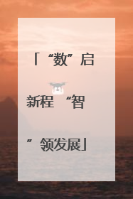 “数”启新程 “智”领发展