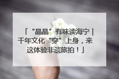 “晶晶”有味读海宁｜千年文化“穿”上身，来这体验非遗旅拍！