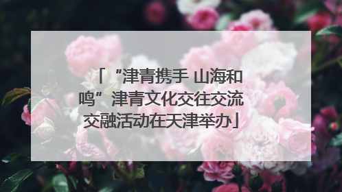 “津青携手 山海和鸣”津青文化交往交流交融活动在天津举办