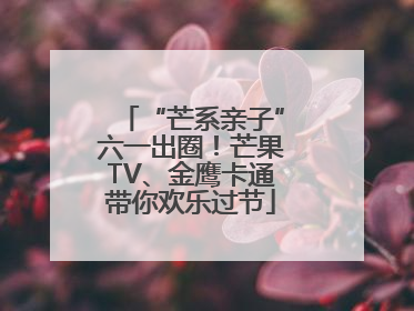 “芒系亲子”六一出圈！芒果TV、金鹰卡通带你欢乐过节