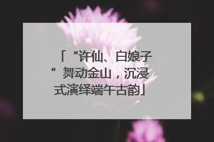 “许仙、白娘子”舞动金山，沉浸式演绎端午古韵