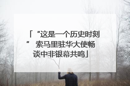 “这是一个历史时刻” 索马里驻华大使畅谈中非银幕共鸣