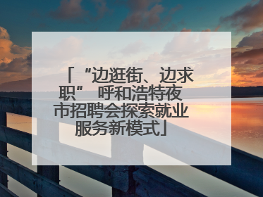 “边逛街、边求职” 呼和浩特夜市招聘会探索就业服务新模式