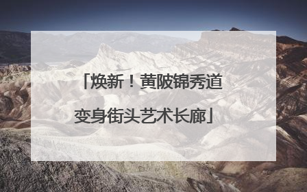 焕新！黄陂锦秀道变身街头艺术长廊