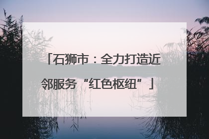 石狮市：全力打造近邻服务“红色枢纽”