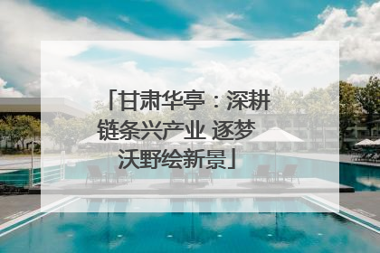 甘肃华亭：深耕链条兴产业 逐梦沃野绘新景