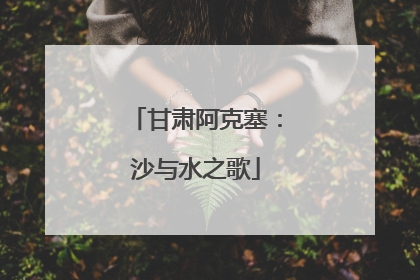 甘肃阿克塞：沙与水之歌