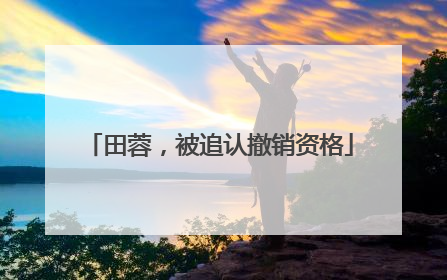 田蓉，被追认撤销资格