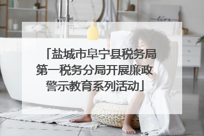盐城市阜宁县税务局第一税务分局开展廉政警示教育系列活动