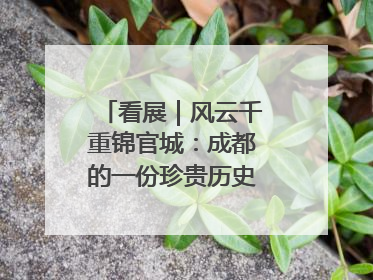 看展｜风云千重锦官城：成都的一份珍贵历史演进记录