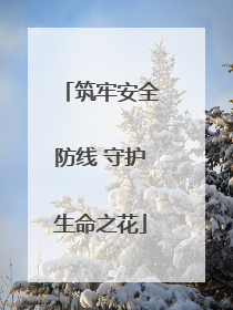 筑牢安全防线 守护生命之花