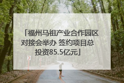福州马祖产业合作园区对接会举办 签约项目总投资85.5亿元