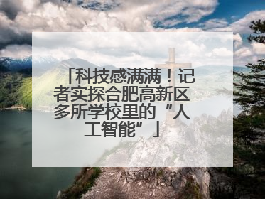 科技感满满！记者实探合肥高新区多所学校里的“人工智能”