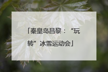 秦皇岛昌黎：“玩转”冰雪运动会