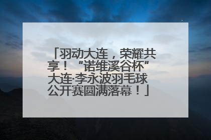 羽动大连，荣耀共享！“诺维溪谷杯”大连·李永波羽毛球公开赛圆满落幕！