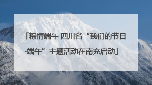 粽情端午 四川省“我们的节日·端午”主题活动在南充启动