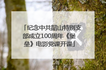 纪念中共韶山特别支部成立100周年《堡垒》电影党课开课