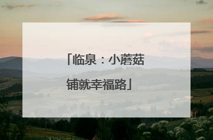 临泉：小蘑菇铺就幸福路