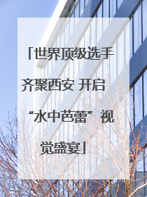 世界顶级选手齐聚西安 开启“水中芭蕾”视觉盛宴