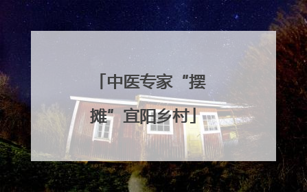 中医专家“摆摊”宜阳乡村