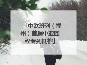 中欧班列（福州）首趟中亚回程专列抵榕