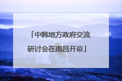 中韩地方政府交流研讨会在南昌开幕