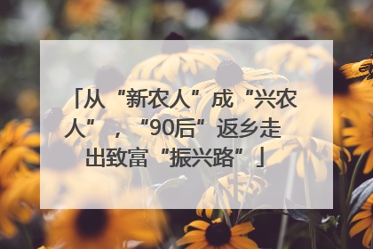 从“新农人”成“兴农人”，“90后”返乡走出致富“振兴路”