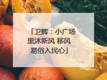 卫辉：小广场里沐新风 移风易俗入民心