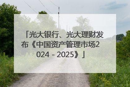 光大银行、光大理财发布《中国资产管理市场2024－2025》