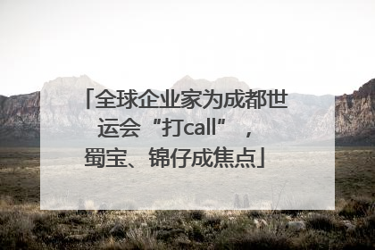 全球企业家为成都世运会“打call”，蜀宝、锦仔成焦点
