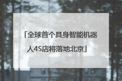 全球首个具身智能机器人4S店将落地北京