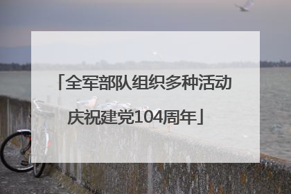全军部队组织多种活动庆祝建党104周年