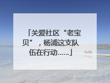 关爱社区“老宝贝”，杨浦这支队伍在行动……