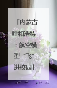 内蒙古呼和浩特：航空模型“飞”进校园