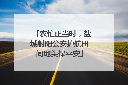 农忙正当时，盐城射阳公安护航田间地头保平安
