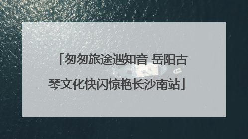 匆匆旅途遇知音 岳阳古琴文化快闪惊艳长沙南站
