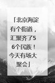 北京海淀有个街道，汇聚齐了56个民族！今天有场大聚会