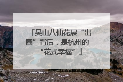 吴山八仙花展“出圈”背后，是杭州的“花式幸福”