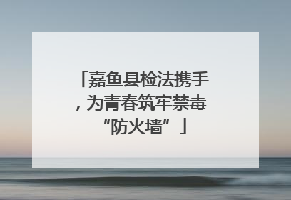 嘉鱼县检法携手，为青春筑牢禁毒“防火墙”