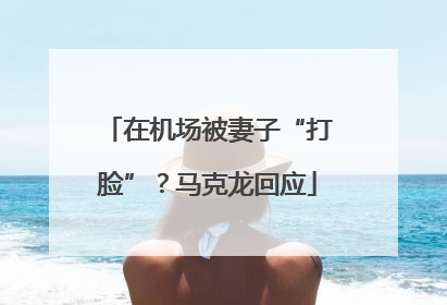 在机场被妻子“打脸”？马克龙回应