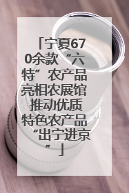 宁夏670余款“六特”农产品亮相农展馆 推动优质特色农产品“出宁进京”