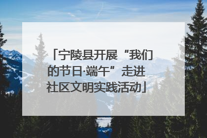 宁陵县开展“我们的节日·端午”走进社区文明实践活动