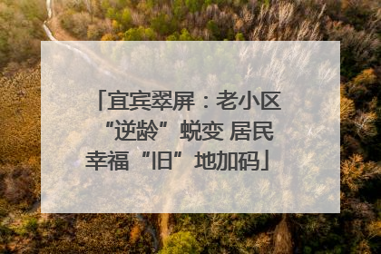 宜宾翠屏：老小区“逆龄”蜕变 居民幸福“旧”地加码