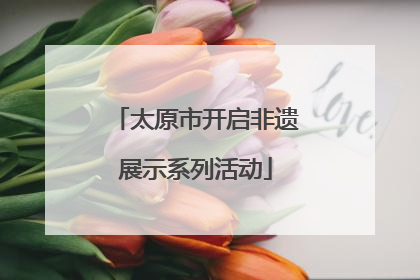 太原市开启非遗展示系列活动
