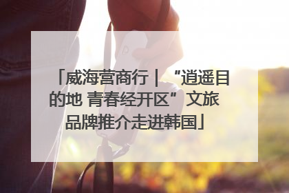 威海营商行｜“逍遥目的地 青春经开区”文旅品牌推介走进韩国