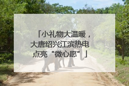 小礼物大温暖，大唐绍兴江滨热电点亮“微心愿”